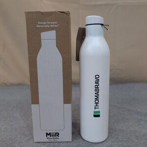 MiiR 750ml Wine Bottle White Thermo 3D Double Wall Vacuum Insulated Branded